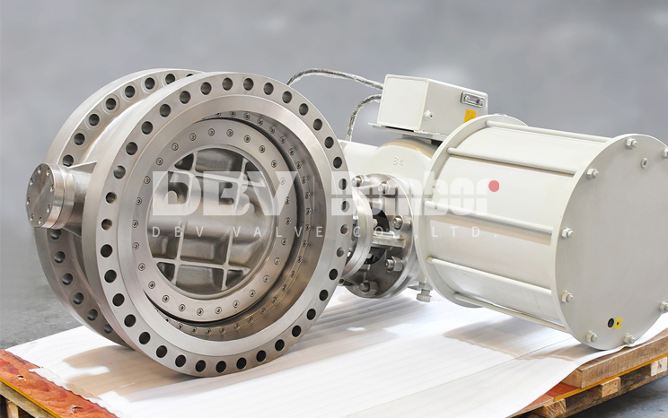 30 300LB Triple Offset Metal to Metal Seal Pneumatic Butterfly Valve