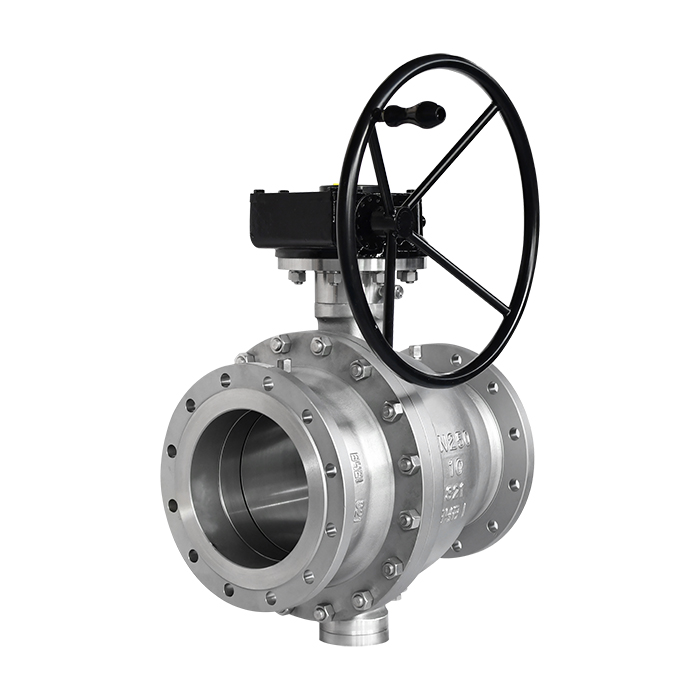 Stainless steel SS321 trunnion ball valve